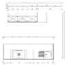 Bauformat Insel-Küche Spigato Schwarz Seidenmatt 17