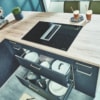 Grauschiefer U Küche mit San Remo Eiche Elementen 7