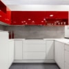 Nolte U-Küche Rot Weiß Hochglanz