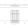 Nolte Inselküche Torino Lack Schwarz softmatt mit Spiegelfronten - Grundriss