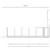 Bauformat Inselküche Haze Blue Seidenmatt - Grundriss