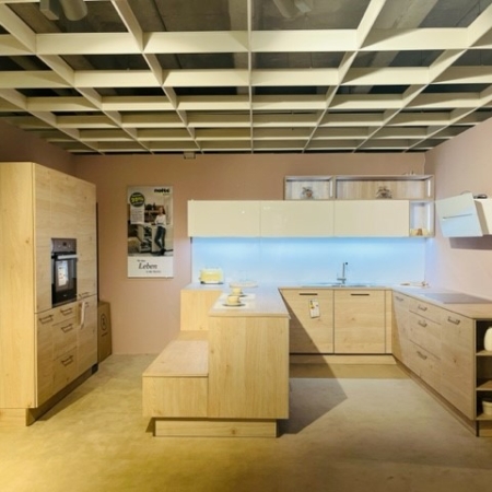 Nolte U-Küche Artwood Asteiche Natur/ Lux Weiß Hochglanz 11